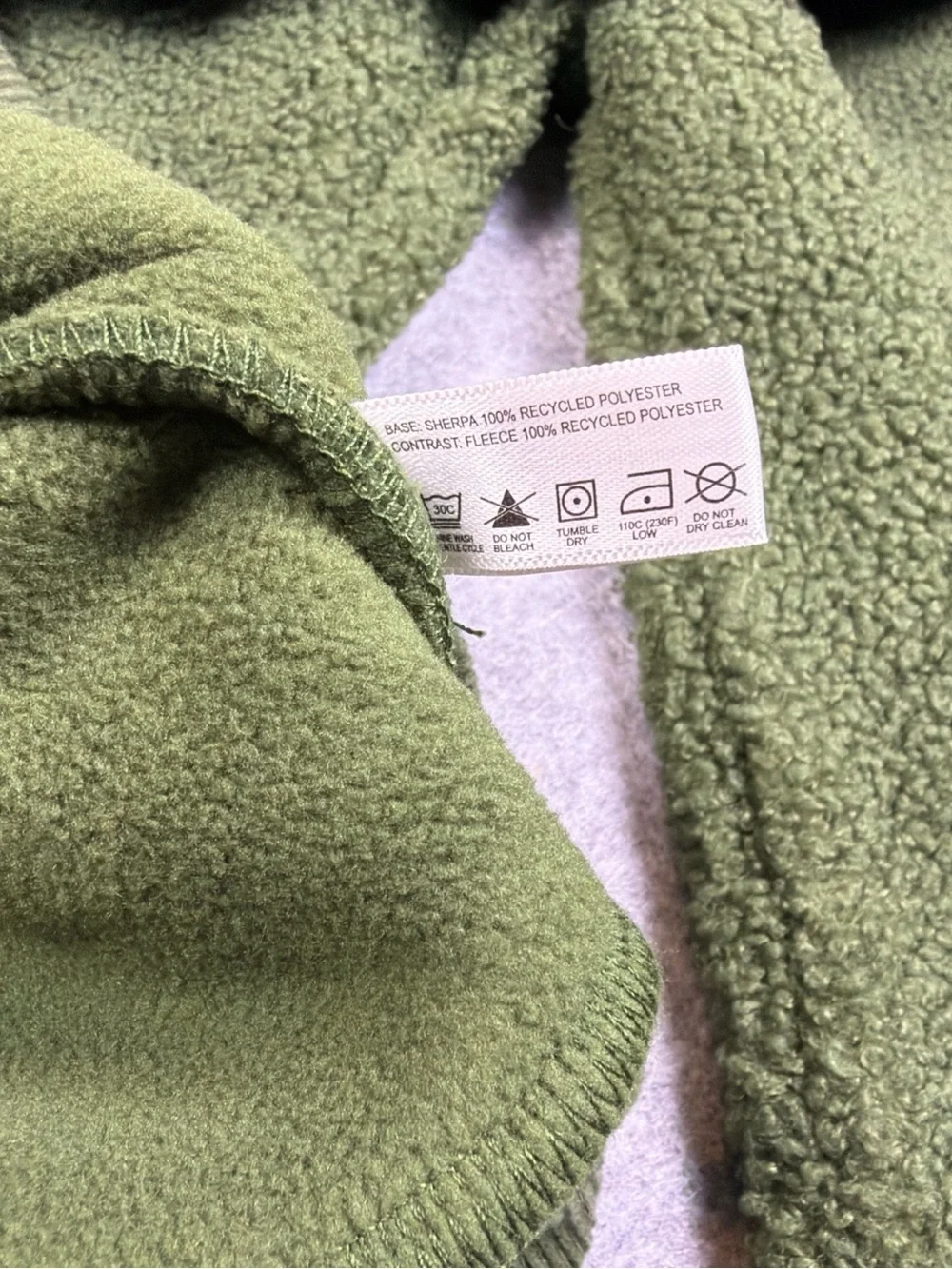 Goumi Olive Green Sherpa Tracksuit